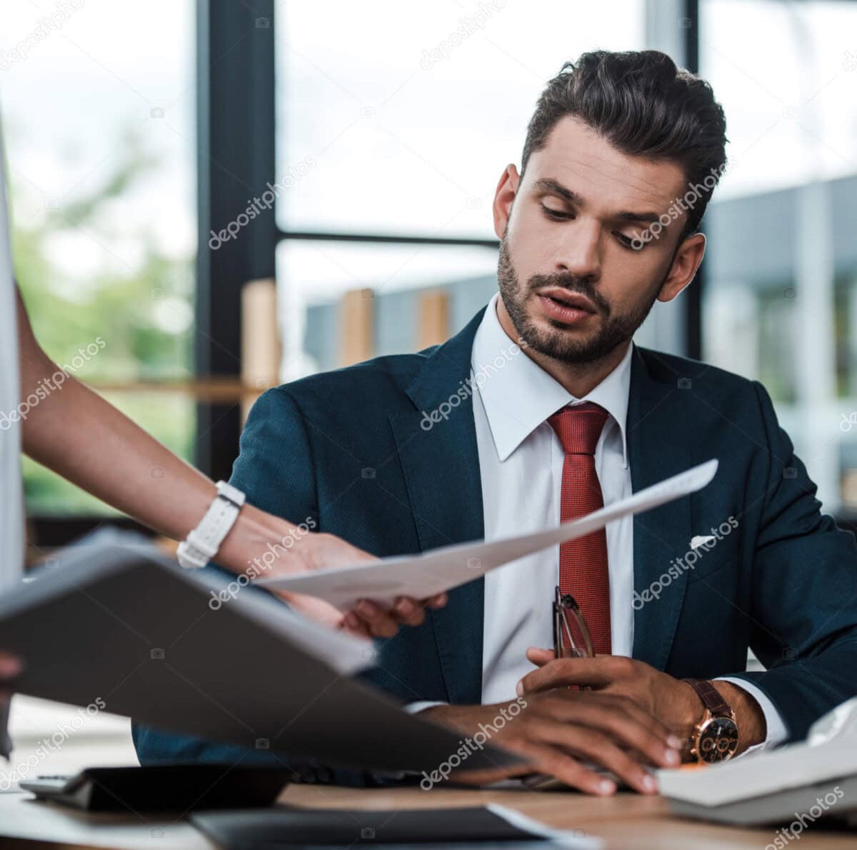 depositphotos 285772990 stock photo cropped view woman holding folder